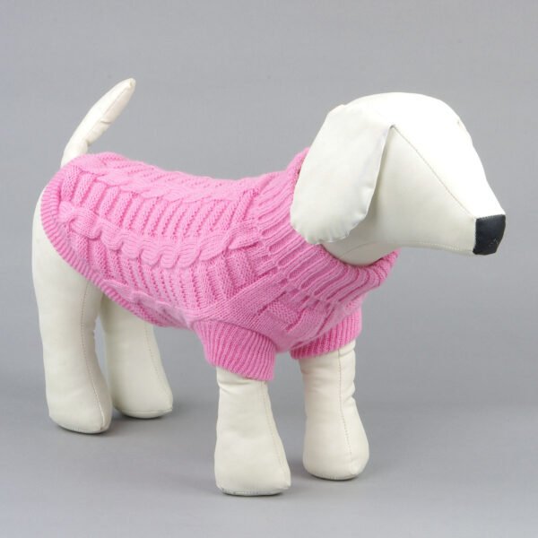 Solid color dog sweater Teddy dog clothes Cat clothes pets Pet cat clothes Pet clothes - Image 7