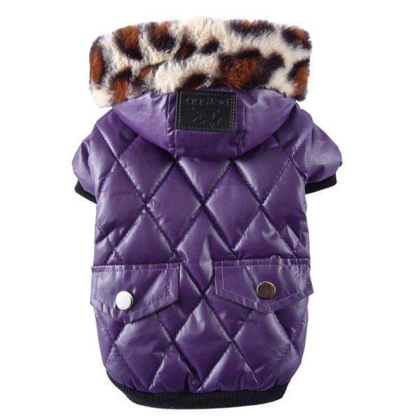 Cross-border pet supplies pet clothes dog clothes autumn and winter fur collar coat pet dog clothing - Image 5
