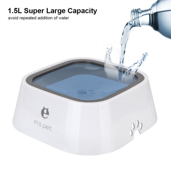 1.5L Cat Dog Water Bowl Carried Floating Bowl Anti-Overflow Slow Water Feeder Dispenser Pet Fountain ABS&PP Dog Supplies - Image 5