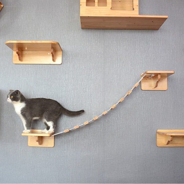 Cat climbing frame solid wood - Image 3