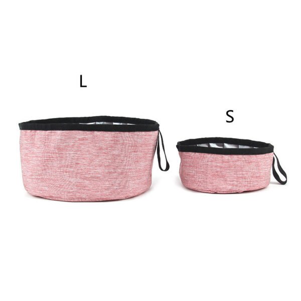 Oxford Cloth Outdoor Dog Food Bowl Portable Folding Food Bowl - Image 5
