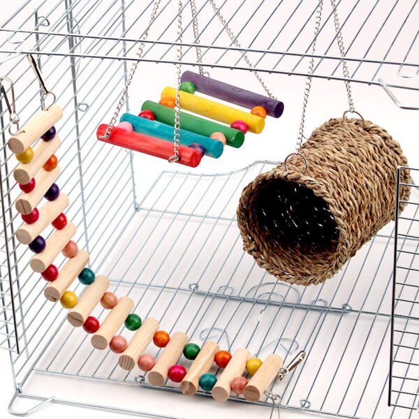 Rat parrot toy swing climbing ladder - Image 6