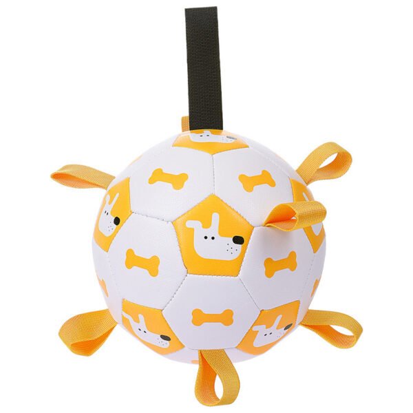 Dog Interactive Football Toys Training Balls Pet Sporty Bite Chew Teething Ball With Cute Printing - Image 5