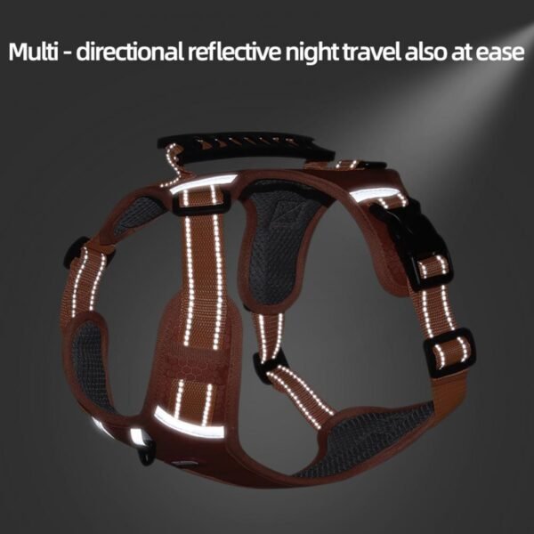 Nylon Dog Harness No Pull Breathable Reflective Pet Harness Vest For Small Large Dog Outdoor Running Dogs Training Accessories - Image 2