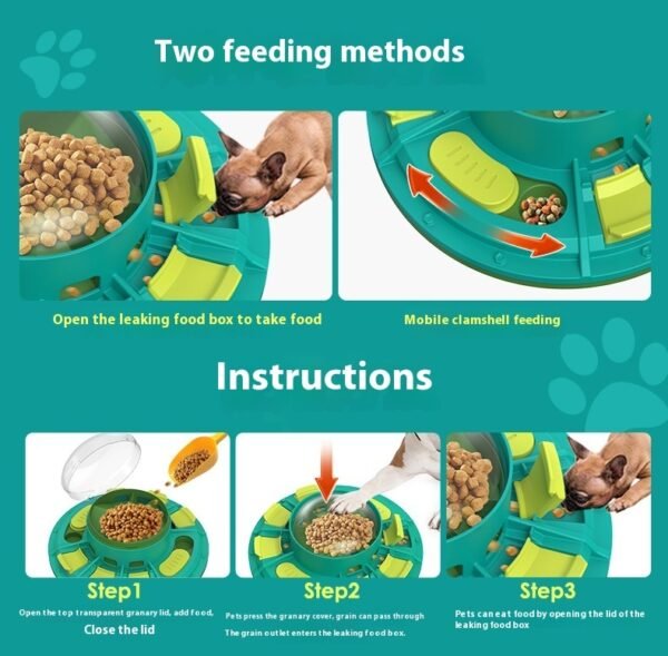 Interactive Dog Puzzle Toy For IQ Improvement And Slow Feeding Suitable For All Sizes Pets Nutritious Diet-Friendly Non-Electric Plastic Pets Game Pet Products - Image 6