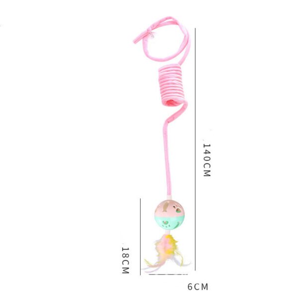 Cat Toy Self-Hi Sucker Spring Rabbit Hair Ball Interactive Play Pet Supplies Interactive Toys - Image 9