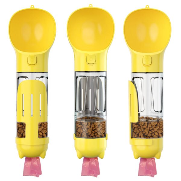 300 500ml Portable Multifunction Dog Water Bottle Food Feeder For Big Dogs 3 In 1 Poop Dispenser Puppy Pet Travel Drinking Bowls - Image 7