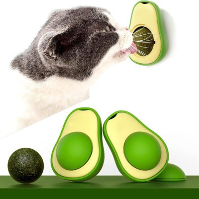 Cute Avocado Catnip Toys Cat Teeth Cleaning Toy Interactive Pet Toy