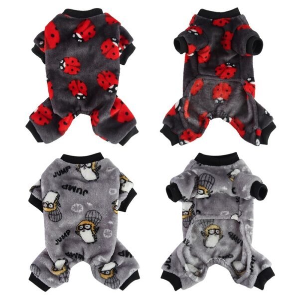 Plush Pet Clothing Autumn Dog Pajamas - Image 4