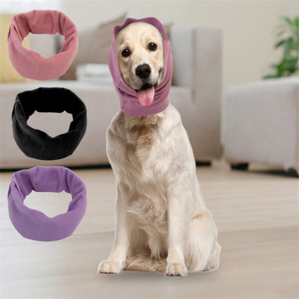 Calming Dog Ears Cover For Noise and Warm on Winter Pet Hood Earmuffs For Anxiety Relief