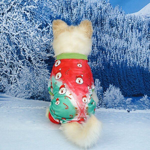 Pet Christmas Clothes Home Red Green - Image 4