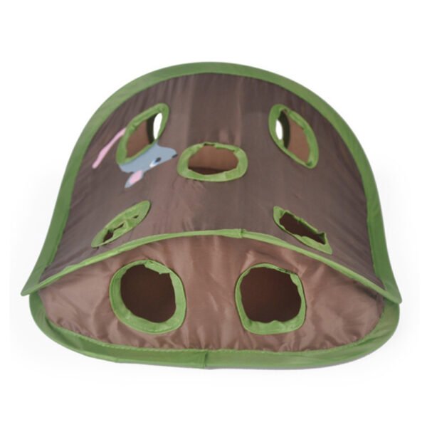 Cute Pet Cat Interactive Hide Seek Game 9 Holes Tunnel Mouse Hunt Intelligence Toy Pet Hidden Hole Kitten Foldable Toys - Image 3