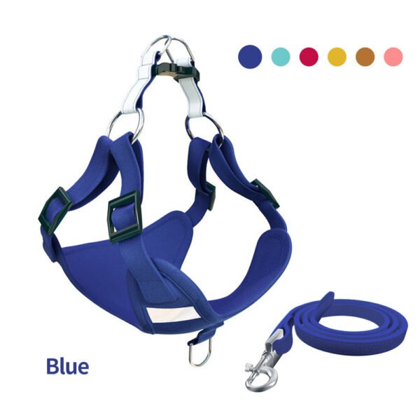 Pet Dog Harness Reflective Dog Leash Vest Type Harness Set - Image 7