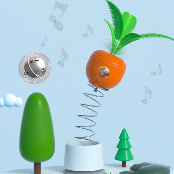 Cat Leaking Food Toy Self-Playing Tumbler Toys Funny Swing Feeder Carrot Kitten Puzzle Interactive Game Exercise Pet Supplies - Image 2