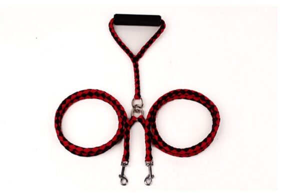 Pet Hand-knitted Traction Wear-resistant Dog Leash Double-ended Hand-knitted Braided Rope Outdoor Dog Leash - Image 7