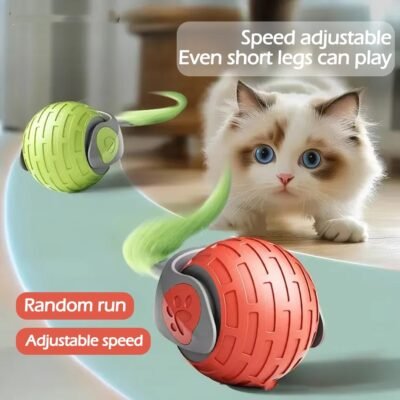 New Interactive Cat Toys Ball Auto Electric Rolling Ball Toys USB Rechargeable
