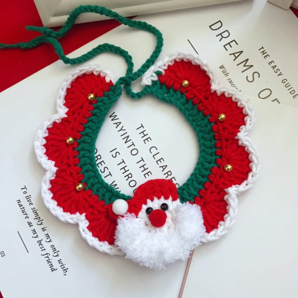 Wool Pet Collar Hand Woven Collar Christmas Pet Accessories - Image 7