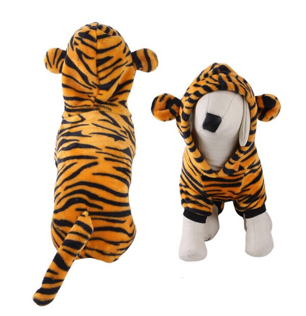 Pet Clothes Coral Velvet Puppy Clothing Cartoon Elk Cow Dog Dog Transfiguration - Image 2