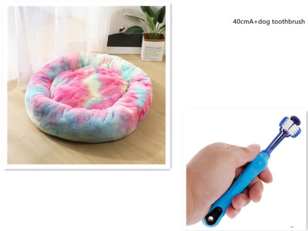1 random color toothbrush pet plush dog brush in addition to bad breath tartar dental care dog cat cleaning supplies - Image 9