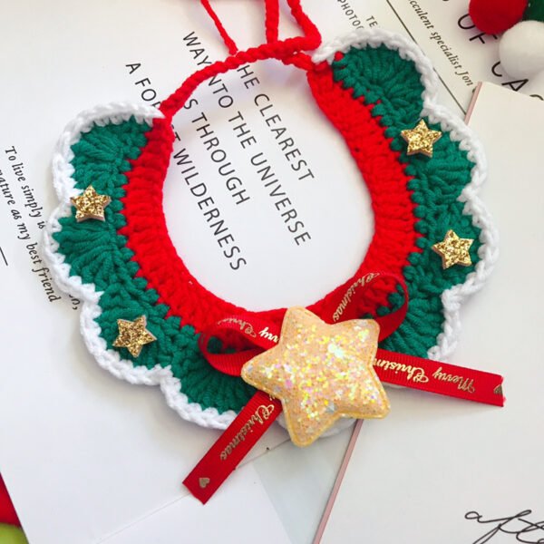 Wool Pet Collar Hand Woven Collar Christmas Pet Accessories - Image 10