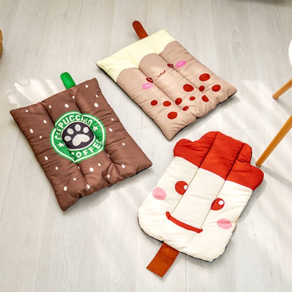Dog Cooling Mat Pet Beds Cat Rug Ice Silk Pet Self Cooling Pad Blanket Summer Washable Oxford Farbric Cooling Down Summer Fruit - Image 4