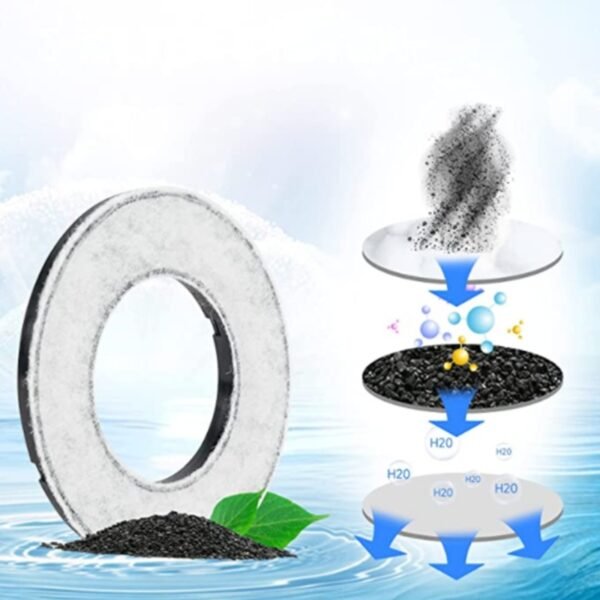 2L Cat And Dog Basin With Floating Bowl Anti-overflow Slow Water Inlet Distributor - Image 6