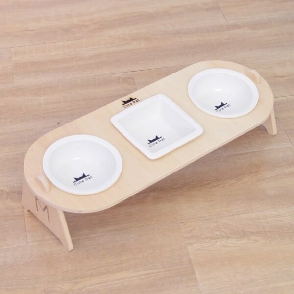Cat food double bowl dog bowl supplies - Image 6