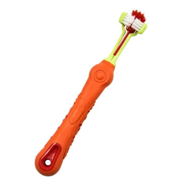 Three Sided Pet Toothbrush Dog Brush Bad Breath Tartar Teeth Care - Image 6