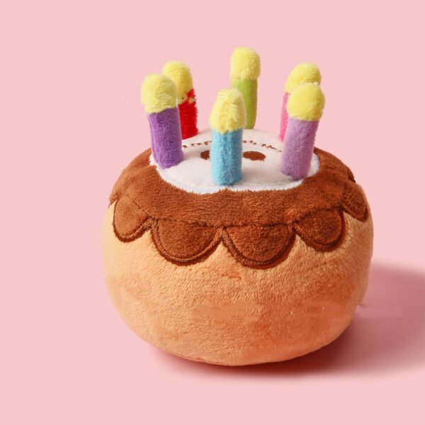 Pet Plush Toy Pet Birthday Candle Cake - Image 3