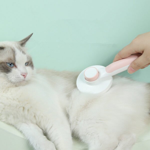 Round Handle Pet Cat Dog Hair Comb - Image 9
