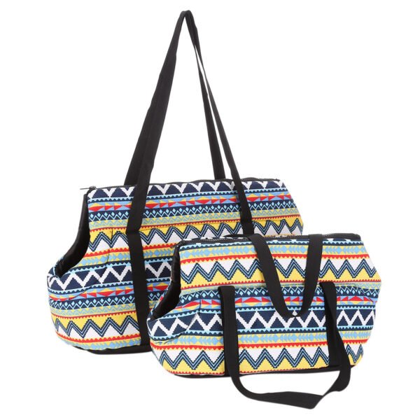 Retro pet bag out of the shoulder bag pet out of the messenger bag cat and dog pet backpack - Image 5