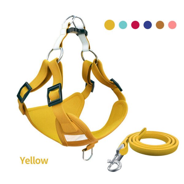 Pet Dog Harness Reflective Dog Leash Vest Type Harness Set - Image 5