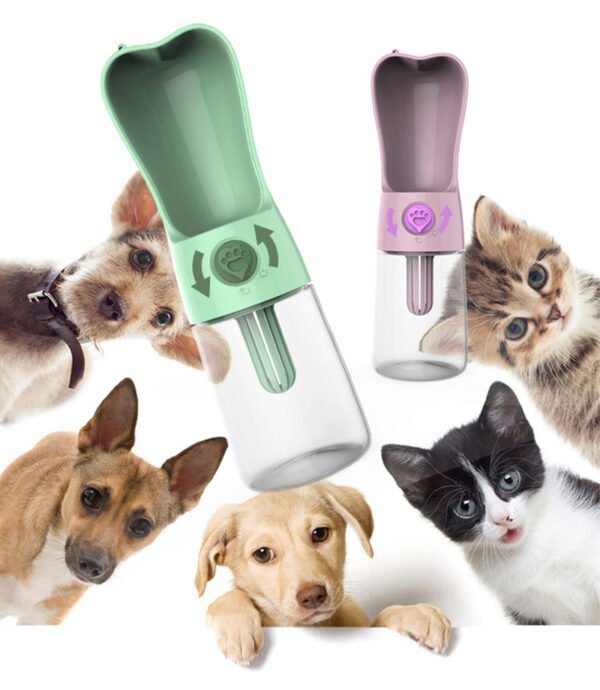 Pet Dog Cat Water Bottle Portable Feeder - Image 3