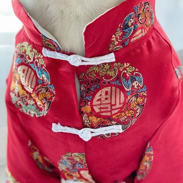 Festive Chinese Style Clothes For Pet Dogs - Image 2