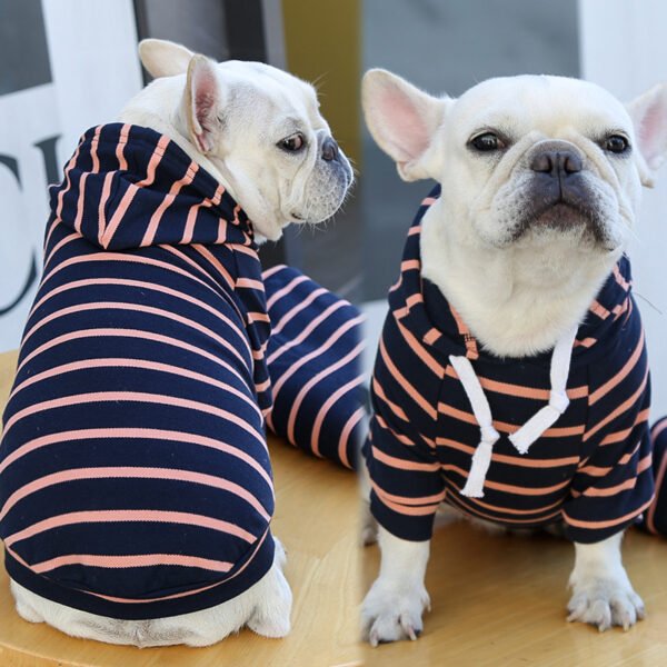 Pet Dog Cat Hoodie Striped Clothes - Image 4