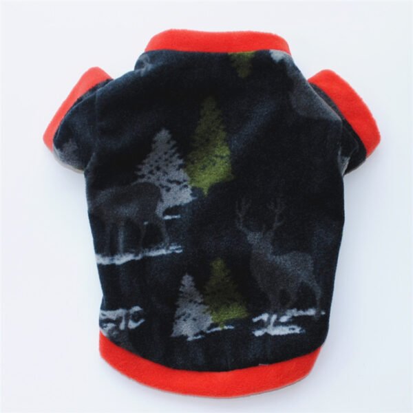 Dog Christmas Clothing Optional Classic Pattern Christmas Hat Ginger Cake Autumn And Winter Pullover Fluffy Jacket Warm Hoodie - Image 6