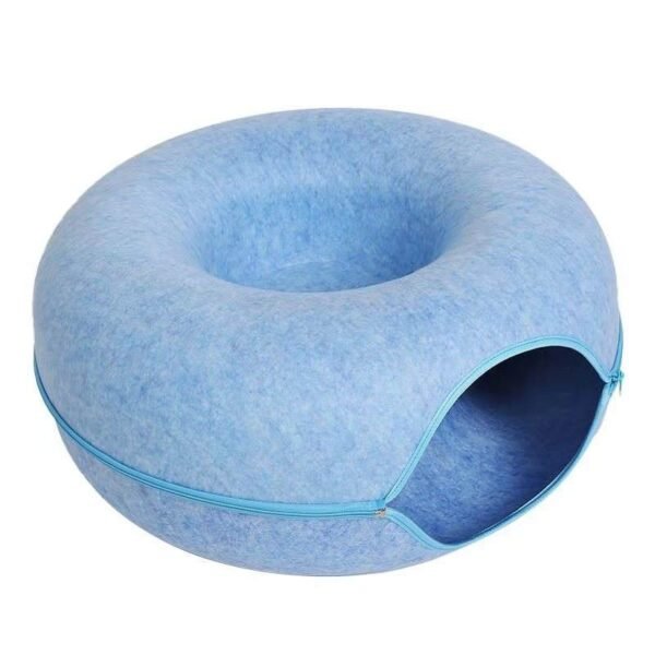 Four Seasons Available Cat Round Felt Pet Nest - Image 5
