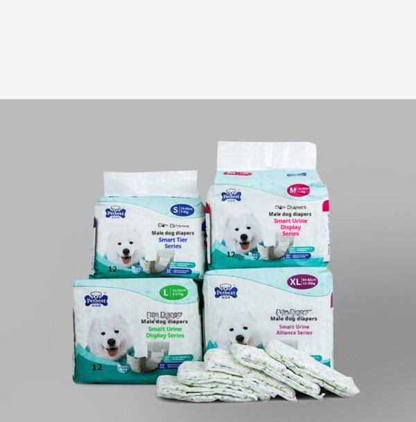 Petbest Male Dog Diaper Wearable Urine Display - Image 5