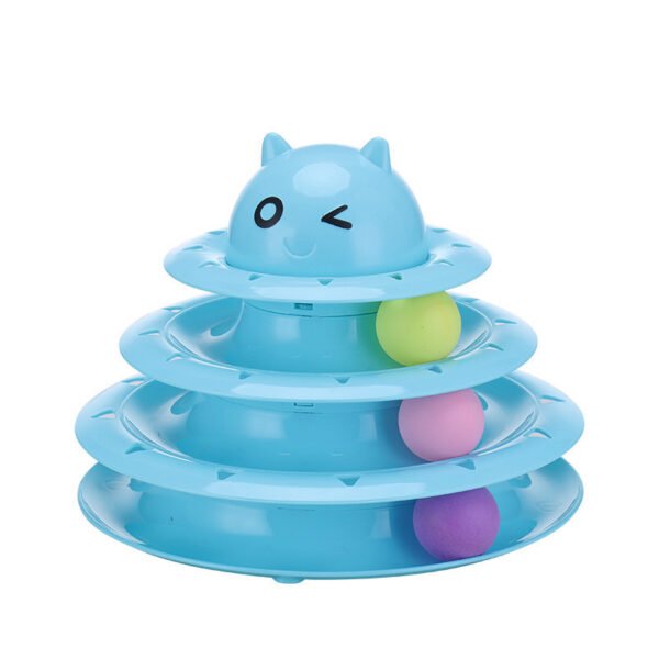 Color Cat Toy Cat Toy Three-layer Round - Image 3