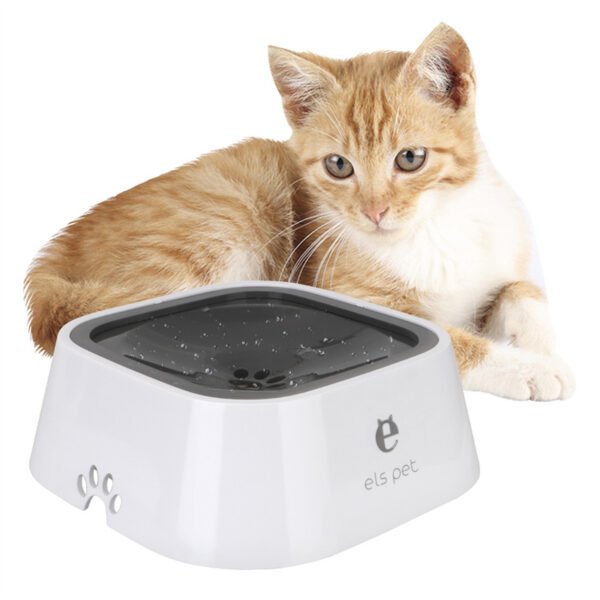 1.5L Cat Dog Water Bowl Carried Floating Bowl Anti-Overflow Slow Water Feeder Dispenser Pet Fountain ABS&PP Dog Supplies - Image 2