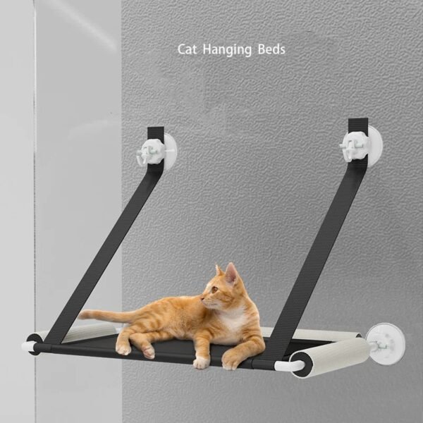 New Suction Cup Cat Hammock Foldable Hammock Hanging Cat Nest Cat Bed Balcony Window Glass Cat Hammock - Image 2