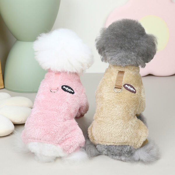 Pet Clothes Dog New Tricolor Pull Loop Four Leg Sweater Winter Keep Warm - Image 3
