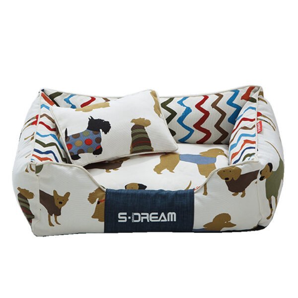 Dog Cat Bed Creativity Of Removable And Washable Large Dog Mat Pet House In Winter - Image 7
