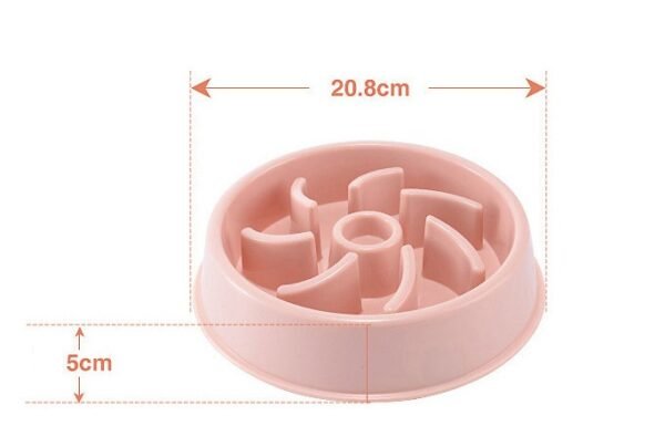 Plastic Pet Dogs And Cats Choke Prevention Slow Food Bowl - Image 9