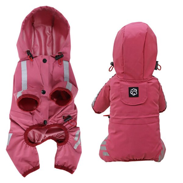 Dog Raincoat Full Package Four Feet Waterproof Rain Cape Pet Products - Image 4