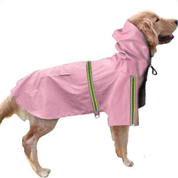 Spring and summer new dog raincoat waterproof cape dog reflective raincoat large dog raincoat - Image 9