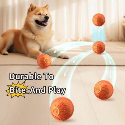 Pets Electric Jumping Ball Automatic Dog-teasing Luminous Training Ball Toys For Dogs Resistance