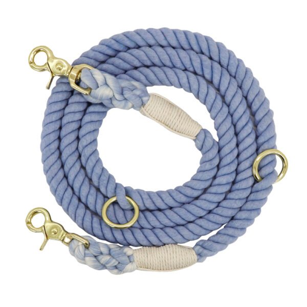 Gradient Color Dog Collars Accessories Leashes Rope Metal Chain Collar Strap Pet Outdoor Walking Training Long Traction Rope - Image 2