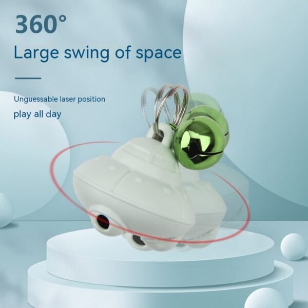 Cat Self-Hi Toy Flying Saucer USB Charging With Bell Cats Toys Pet Products - Image 2