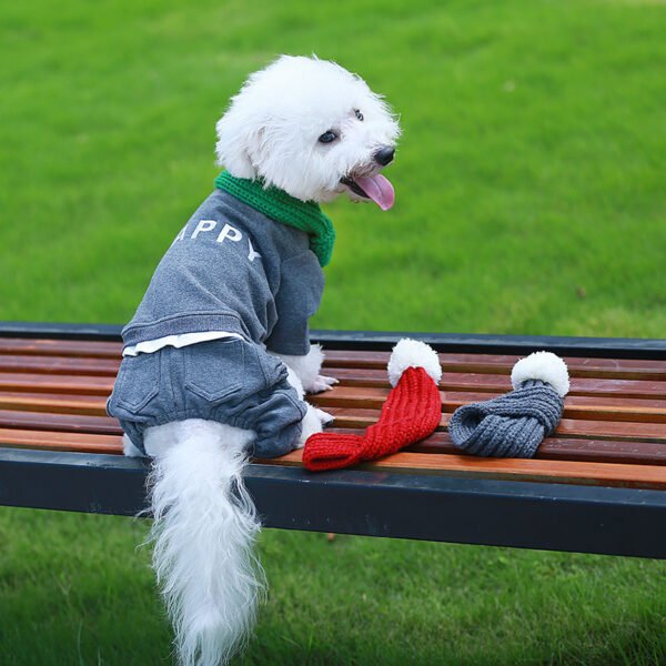 Wool scarf cat and dog accessories pet scarf - Image 4